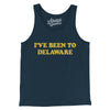 I've Been To Delaware Men/Unisex Tank Top-Navy-Allegiant Goods Co. Vintage Sports Apparel