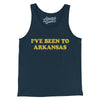 I've Been To Arkansas Men/Unisex Tank Top-Navy-Allegiant Goods Co. Vintage Sports Apparel