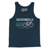 Jacksonville Cycling Men/Unisex Tank Top-Navy-Allegiant Goods Co. Vintage Sports Apparel
