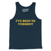 I've Been To Vermont Men/Unisex Tank Top-Navy-Allegiant Goods Co. Vintage Sports Apparel