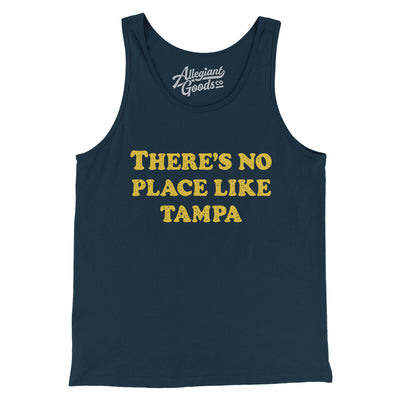 There's No Place Like Tampa Men/Unisex Tank Top-Navy-Allegiant Goods Co. Vintage Sports Apparel