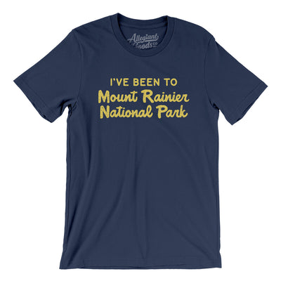 I've Been To Mount Rainier National Park Men/Unisex T-Shirt-Navy-Allegiant Goods Co. Vintage Sports Apparel