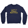 I've Been To Glacier National Park Midweight French Terry Crewneck Sweatshirt-Navy-Allegiant Goods Co. Vintage Sports Apparel