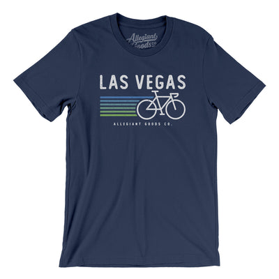 Las Vegas Cycling Men/Unisex T-Shirt-Navy-Allegiant Goods Co. Vintage Sports Apparel