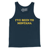 I've Been To Montana Men/Unisex Tank Top-Navy-Allegiant Goods Co. Vintage Sports Apparel