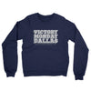 Victory Monday Dallas Midweight French Terry Crewneck Sweatshirt-Navy-Allegiant Goods Co. Vintage Sports Apparel
