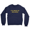 I've Been To Orlando Midweight French Terry Crewneck Sweatshirt-Navy-Allegiant Goods Co. Vintage Sports Apparel
