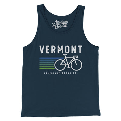 Vermont Cycling Men/Unisex Tank Top-Navy-Allegiant Goods Co. Vintage Sports Apparel