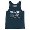 Delaware Cycling Men/Unisex Tank Top-Navy-Allegiant Goods Co. Vintage Sports Apparel
