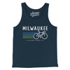 Milwaukee Cycling Men/Unisex Tank Top-Navy-Allegiant Goods Co. Vintage Sports Apparel