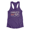 Charlotte Cycling Women's Racerback Tank-Purple Rush-Allegiant Goods Co. Vintage Sports Apparel