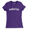 Manhattan Varsity Women's T-Shirt-Purple Rush-Allegiant Goods Co. Vintage Sports Apparel