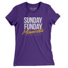 Sunday Funday Minnesota Women's T-Shirt-Purple Rush-Allegiant Goods Co. Vintage Sports Apparel