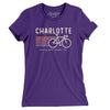 Charlotte Cycling Women's T-Shirt-Purple Rush-Allegiant Goods Co. Vintage Sports Apparel