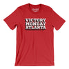 Victory Monday Atlanta Men/Unisex T-Shirt-Red-Allegiant Goods Co. Vintage Sports Apparel