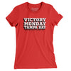 Victory Monday Tampa Bay Women's T-Shirt-Red-Allegiant Goods Co. Vintage Sports Apparel