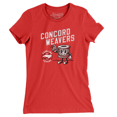 Concord Weavers Women's T-Shirt-Red-Allegiant Goods Co. Vintage Sports Apparel