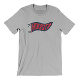 Houston Pennant Men/Unisex T-Shirt-Silver-Allegiant Goods Co. Vintage Sports Apparel