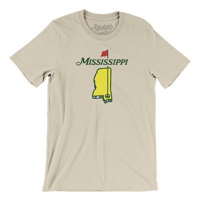 Mississippi Golf Men/Unisex T-Shirt-Soft Cream-Allegiant Goods Co. Vintage Sports Apparel