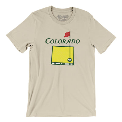 Colorado Golf Men/Unisex T-Shirt-Soft Cream-Allegiant Goods Co. Vintage Sports Apparel