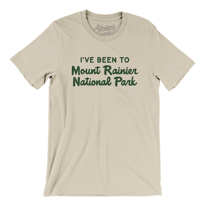 I've Been To Mount Rainier National Park Men/Unisex T-Shirt-Soft Cream-Allegiant Goods Co. Vintage Sports Apparel