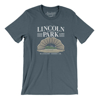 Lincoln Park Men/Unisex T-Shirt-Steel Blue-Allegiant Goods Co. Vintage Sports Apparel