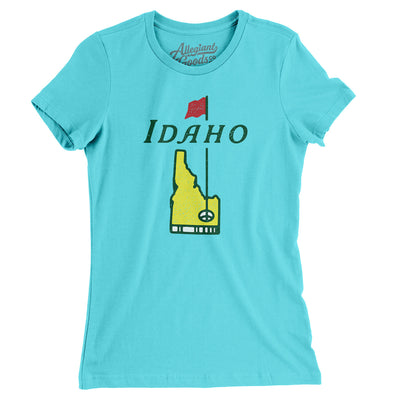 Idaho Golf Women's T-Shirt-Tahiti Blue-Allegiant Goods Co. Vintage Sports Apparel