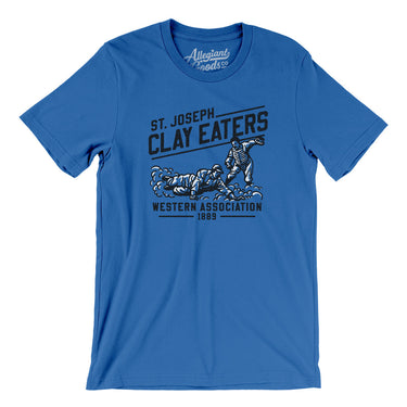 St Joseph Clay Eaters Men/Unisex T-Shirt-True Royal-Allegiant Goods Co. Vintage Sports Apparel