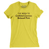 I've Been To Carlsbad Caverns National Park Women's T-Shirt-Vibrant Yellow-Allegiant Goods Co. Vintage Sports Apparel