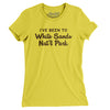 I've Been To White Sands National Park Women's T-Shirt-Vibrant Yellow-Allegiant Goods Co. Vintage Sports Apparel