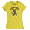 Butte Smoke Eaters Women's T-Shirt-Vibrant Yellow-Allegiant Goods Co. Vintage Sports Apparel
