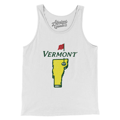 Vermont Golf Men/Unisex Tank Top-White-Allegiant Goods Co. Vintage Sports Apparel