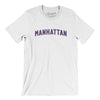 Manhattan Varsity Men/Unisex T-Shirt-White-Allegiant Goods Co. Vintage Sports Apparel