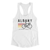 Albany Cycling Women's Racerback Tank-White-Allegiant Goods Co. Vintage Sports Apparel