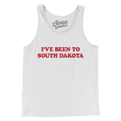 I've Been To South Dakota Men/Unisex Tank Top-White-Allegiant Goods Co. Vintage Sports Apparel