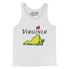 Virginia Golf Men/Unisex Tank Top-White-Allegiant Goods Co. Vintage Sports Apparel