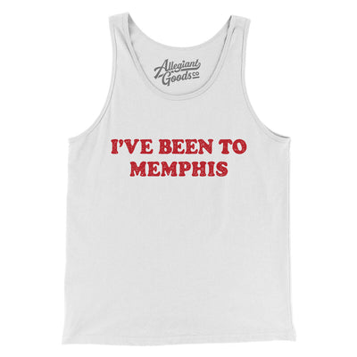 I've Been To Memphis Men/Unisex Tank Top-White-Allegiant Goods Co. Vintage Sports Apparel