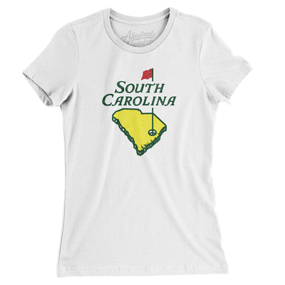 South Carolina Golf Women's T-Shirt-White-Allegiant Goods Co. Vintage Sports Apparel