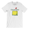 Colorado Golf Men/Unisex T-Shirt-White-Allegiant Goods Co. Vintage Sports Apparel