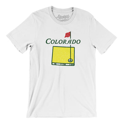 Colorado Golf Men/Unisex T-Shirt-White-Allegiant Goods Co. Vintage Sports Apparel