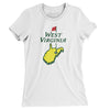 West Virginia Golf Women's T-Shirt-White-Allegiant Goods Co. Vintage Sports Apparel