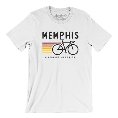 Memphis Cycling Men/Unisex T-Shirt-White-Allegiant Goods Co. Vintage Sports Apparel