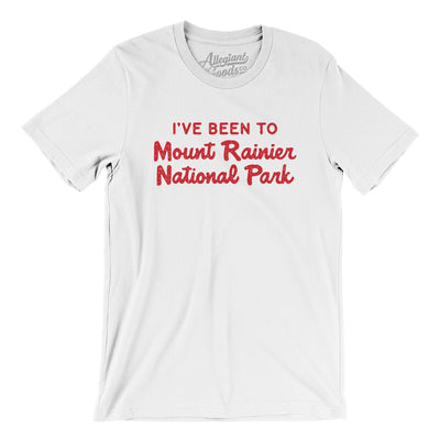 I've Been To Mount Rainier National Park Men/Unisex T-Shirt-White-Allegiant Goods Co. Vintage Sports Apparel