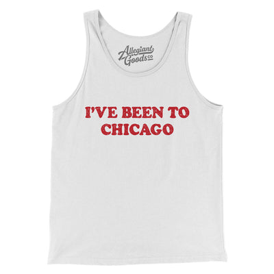 I've Been To Chicago Men/Unisex Tank Top-White-Allegiant Goods Co. Vintage Sports Apparel