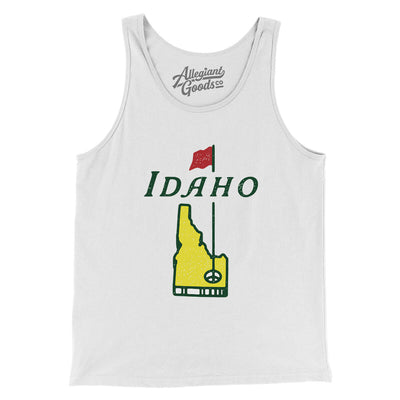 Idaho Golf Men/Unisex Tank Top-White-Allegiant Goods Co. Vintage Sports Apparel