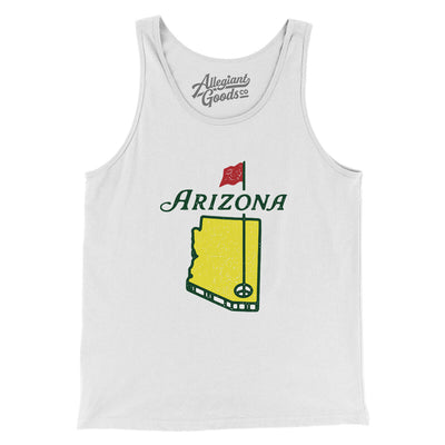 Arizona Golf Men/Unisex Tank Top-White-Allegiant Goods Co. Vintage Sports Apparel