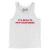 I've Been To New Hampshire Men/Unisex Tank Top-White-Allegiant Goods Co. Vintage Sports Apparel
