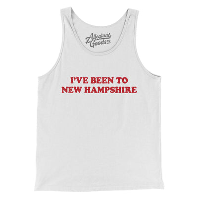 I've Been To New Hampshire Men/Unisex Tank Top-White-Allegiant Goods Co. Vintage Sports Apparel