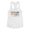 Cleveland Cycling Women's Racerback Tank-White-Allegiant Goods Co. Vintage Sports Apparel