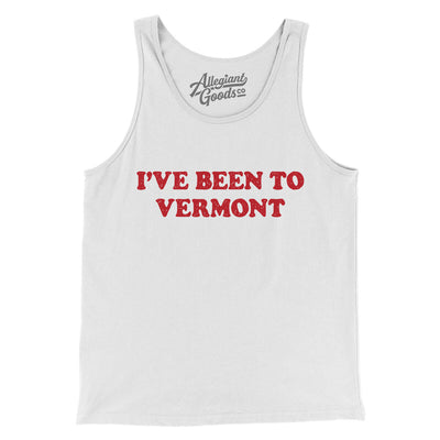 I've Been To Vermont Men/Unisex Tank Top-White-Allegiant Goods Co. Vintage Sports Apparel